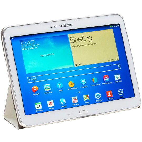 Sandstrøm Galaxy Tab 3 10" læretui (hvit)