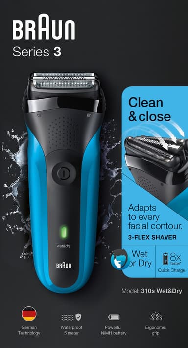 Braun Serie 3 Wet&Dry barbermaskin 310S
