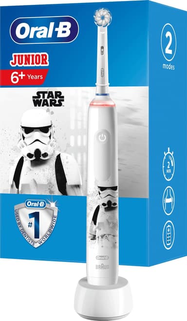 Oral-B Pro3 Junior Star Wars elektrisk tannbørste 396109 (hvit)