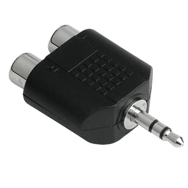 Hama stereoadapter (2 x RCA - 3,5mm)
