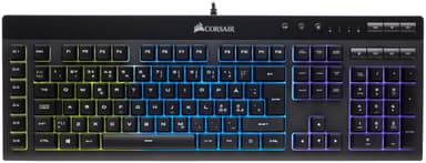 Corsair K55 RGB gamingtastatur (sort)