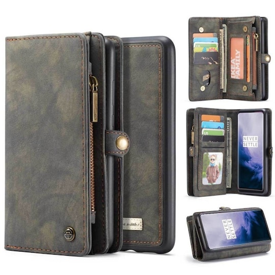 Multi lommebok 11-kort OnePlus 7 PRO  - Sort / grå