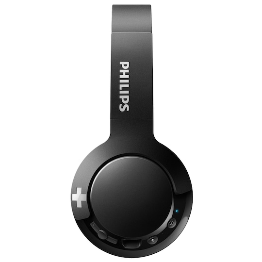 Philips Bass+ trådløse on-ear hodetelefoner (sort)