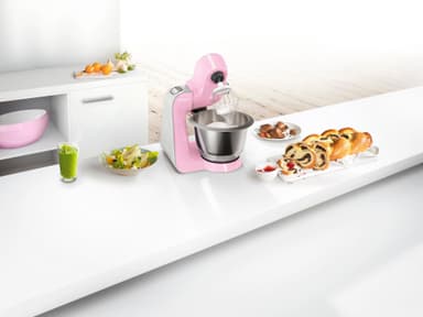 Bosch MUM5 CreationLine kjøkkenmaskin (rosa/sølv)