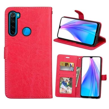 Lommebokdeksel 3-kort Xiaomi Redmi Note 8T  - RØD