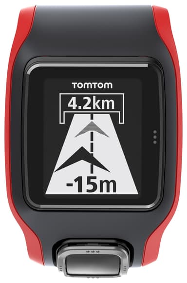 TomTom Multi-Sport Cardio sportsklokke (sort/rød)