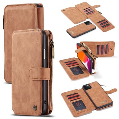 Multi lommebok 14-kort Apple iPhone 11 Pro (5.8")  - brun