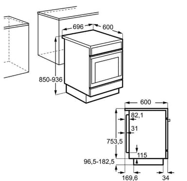 Electrolux komfyr EKC7051BOW