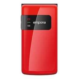 Emporia Flip Basic mobiltelefon (rød)