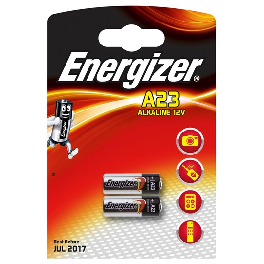 Energizer A23/E23A alkalisk batteri 2-pakning