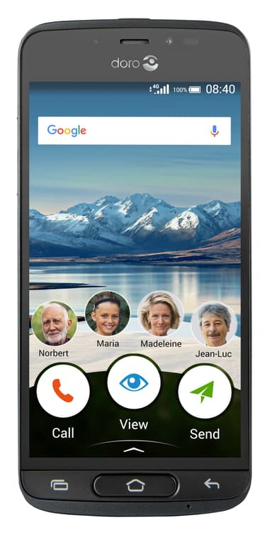 Doro 8040 smarttelefon (grafitt)
