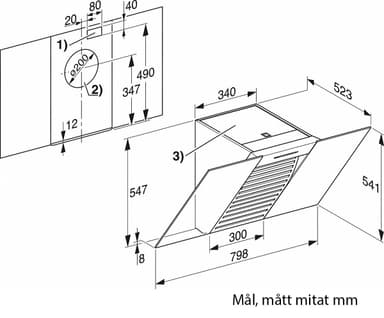 Miele ventilator DA 6086 W Black Wing (ObsidianSort)