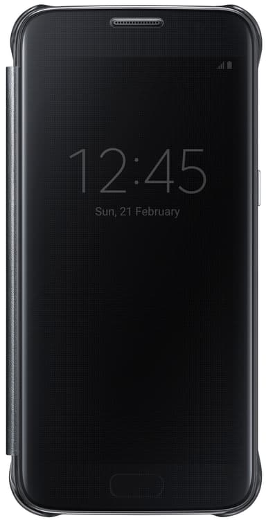Samsung Galaxy S7 Clear View deksel (sort)