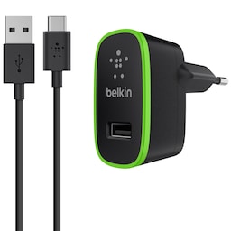 Belkin USB-C kabel + hjemmelader