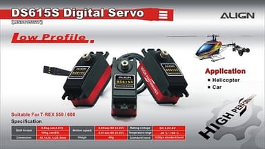 Align DS615S Digital Servo 10kg/0.07s Low Profile