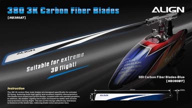 HD380BT 380 Carbon Fiber Blades
