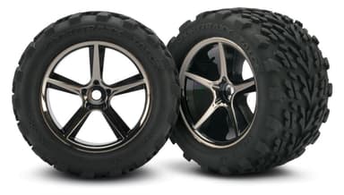 TRX-7174A Tires and wheels, assembled, glued (Gem