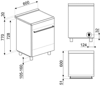 Smeg Classic induksjonsovn SCB61PIN9