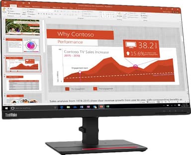 Lenovo ThinkVision T24i-2L 23,8" skjerm (sort)