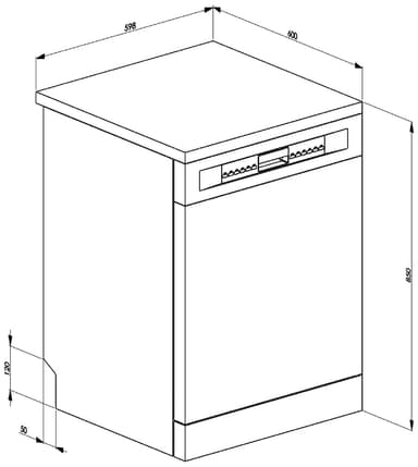 Smeg oppvaskmaskin LVS344PM