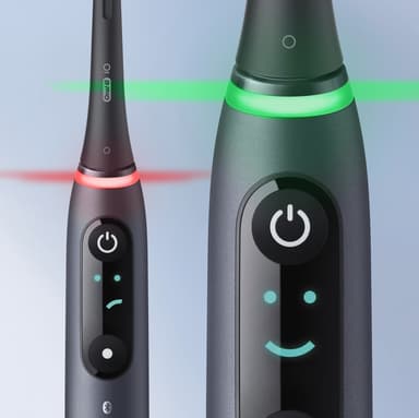 Oral B iO Series 8S Duo elektriske tannbørster IO8BKWH (sort, hvit)