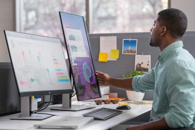 HP EliteDisplay E27q G4 27" skjerm (sort)