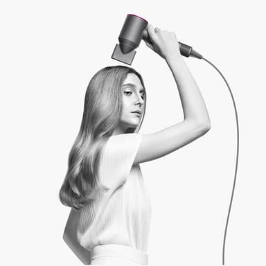 Dyson Supersonic HD07 hårføner (stål/fuksia)