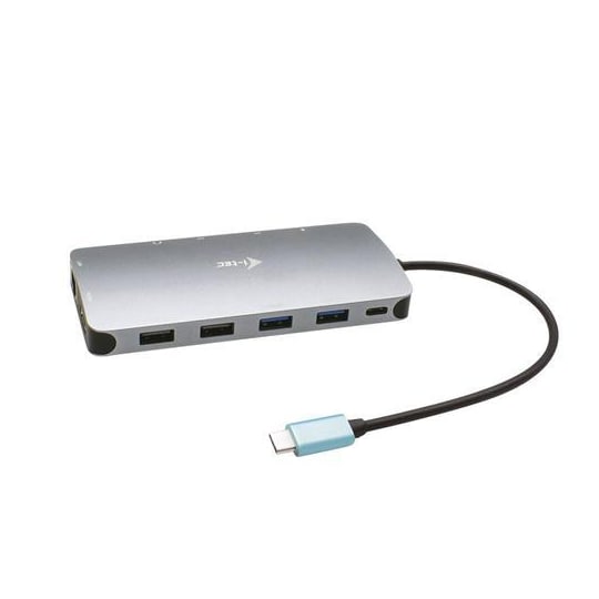 i-tec Metal C31NANODOCKPROPD, kabel, USB 3.2 Gen 1 (3.1 Gen 1) Type-C, 100 W, 3.5 mm, 10.100.1000 Mbit / s, sølv