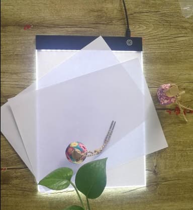 LED tegnebrett A4 lysbord Lysboks for sporing med USB