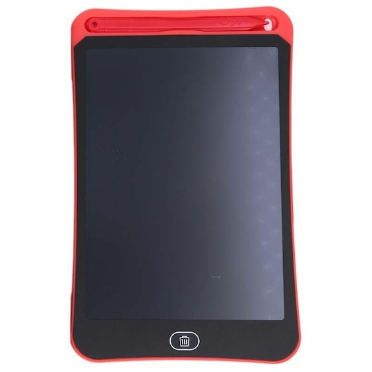 Tegnebrett 8,5 ""med LCD-skjerm og penn - Svart Rød