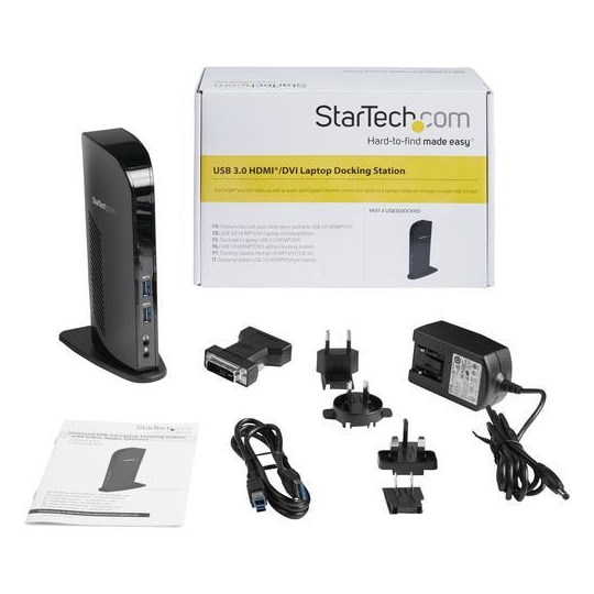 StarTech.com USB3SDOCKHD, Koblet med ledninger (ikke trådløs), USB 3.2 Gen 1 (3.1 Gen 1) Type-B, 3