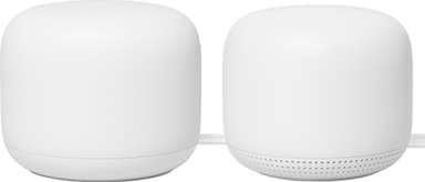 Google Nest WiFi 1+1 router og aksesspunkt (2-pakning)