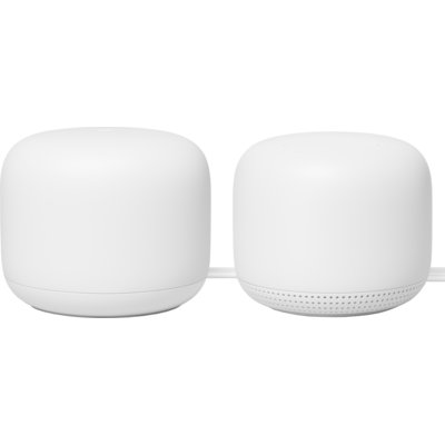 Google Nest WiFi 1+1 router og aksesspunkt (2-pakning)