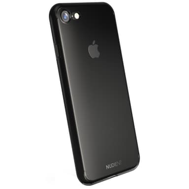Nudient iPhone 6/7/8/SE Gen. 2 deksel (sort gjennomsiktig)