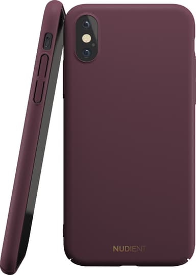 Nudient iPhone Xs Max deksel (sangria red)