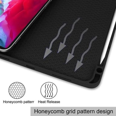 iPad Pro 11 2021 Slim Fit Trifoldbart Deksel - Svart
