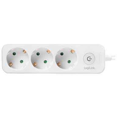 Grenuttak 3-veis med bryter 1,5m Hvit