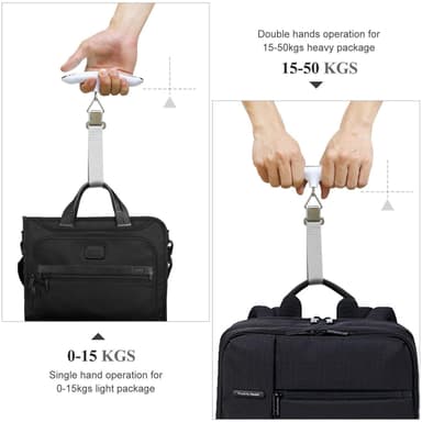 Digital bagasjevekt 50 kg Grå / hvit