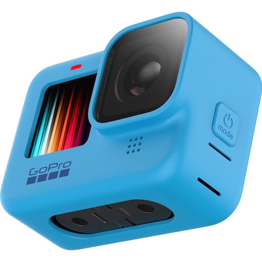GoPro Hero 9 Black silikondeksel + snor (blå)