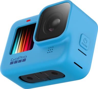 GoPro Hero 9 Black silikondeksel + snor (blå)