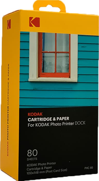 Kodak Photo Printer patron og papir (80-pakning)