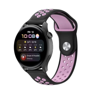 EBN Sport armbånd Huawei Watch 3 Pro - Svart/rosa