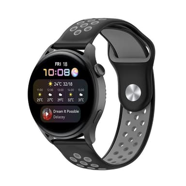 EBN Sport armbånd Huawei Watch 3 - Svart/Grå