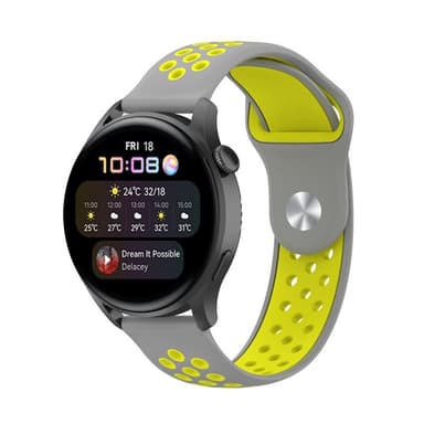 EBN Sport armbånd Huawei Watch 3 - Grå/gul