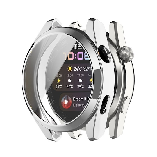 Silikondeksel Huawei Watch 3 Pro - Sølv