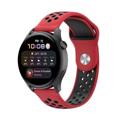 EBN Sport armbånd Huawei Watch 3 Pro - Rød/svart
