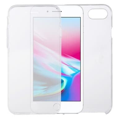 Dobbelsidig & tynt deksel til iPhone 8 & 7 Gjennomsiktig