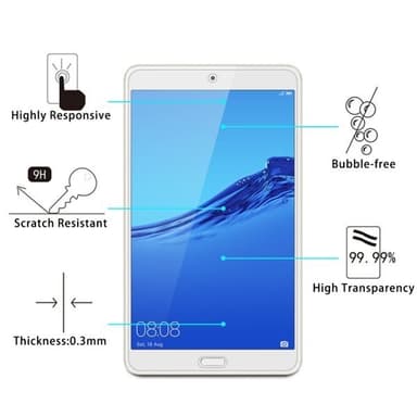 Kraftfullt temperert beskyttelseglass til Huawei Tablet C5 8.0