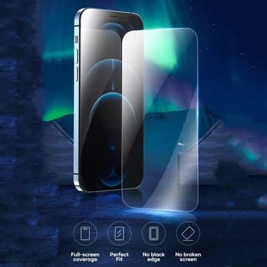 Temperert skjermbeskyttelse uten ramme til iPhone 12 Pro Max