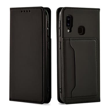 Mobildeksel med kortlomme og magnetisk feste til Samsung Galaxy A20